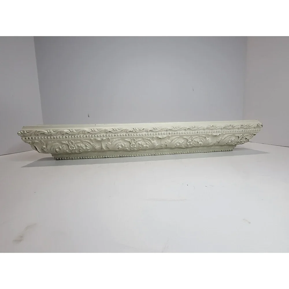 Vintage Style Ornate Floating Wall Shelf French Country Scroll Ledge 17.5in